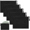 5Pcs A5 Banktasche mit Reißverschluss,24 * 18CM Oxford Geldtasche,A5 Bankmappe Banktasche Dokumententasche für Geldscheine,Dokumenten（Schwarz）