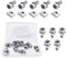 Set di 10 dadi e bulloni per morsetti batteria, vite a testa esagonale per ATV, scooter, moto, quad M6x14mm, acciaio inossidabile 304