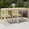 Homgoday Gartentisch 203,5 x 90 x 110 cm aus massivem Kiefernholz, Gartentisch, Terrassentisch, Esstisch, Gartentische, Outdoor-Tische