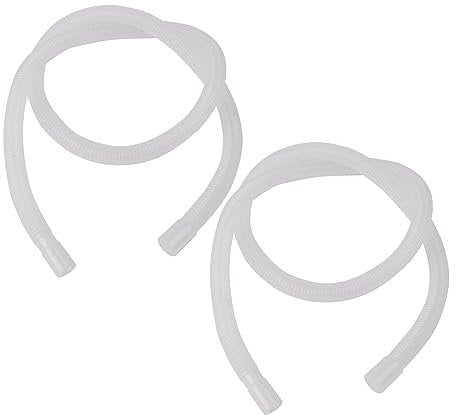 Mxfans 2 Pieces 1.2m Length Urinals Replacement Hose Tube White for Men Spill Proof