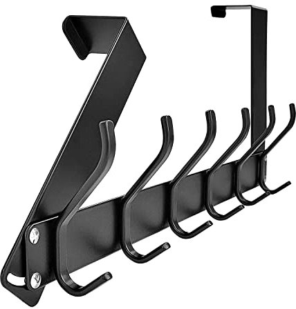 MOBYAT Towel Hooks,1 Piece Foldable Over The Door Hook, Sturdy Over The Door Coat Rack Over Door Hanger