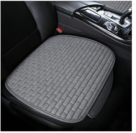 JNNJ 2 Stück Sitzkissen Auto Vordersitze, Auto Sitzauflage Sitzkissen Sitzbezüge Avec Fond Antidérapant, Anti Rutsch Autositzschoner, Für Auto Vordersitz(Grau)