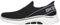 Skechers, GO Walk 7 MIA Mujer, Tejido Negro con Acabado Blanco, 40 EU