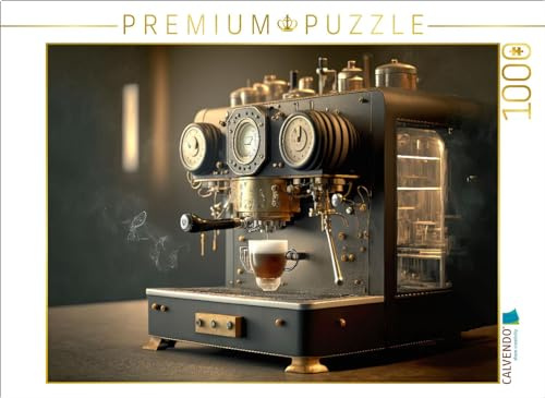 CALVENDO Puzzle Steam-Punk Kaffeemaschine | 1000 Teile Lege-Größe 64 x 48 cm Foto-Puzzle für glückliche Stunden