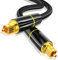 HuaLiSiJi Cavo Ottico Audio Digitale Cavo Ottico Soundbar Cavo Toslink Cavo Audio Ottico Digitale per Altoparlante, TV, Playstation, Soundbar, Xbox 1m