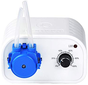 Petite pompe péristaltique 12 V Kamoer NKCP faible débit 4-14 ml/min pompe doseuse de liquide à vitesse réglable pour aquarium laboratoire alimentation nasale analytique avec adaptateur secteur