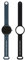 HIP HOP Orologio DONNA HERO.NEXT quadrante MONO-COLORE NERO movimento SMARTWATCH SMARTMODULE e CINTURINO SILICONE BLU, NERO HWU1197
