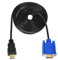 veorly HDTV Macho A VGA Hd-15 Macho 15Pin Cable de Adaptador 6Ft 1.8M 1080P