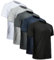 miijoory 5er Pack Sport Tshirts Herren Funktionsshirt Sportshirt Schnelltrocknend Atmungsaktiv Fitnessshirt Trainingsshirt Herren Laufshirt Kurzarm(XL,Weiß, Schwarz, Dunkelgrau, Hellgrau, Navy)