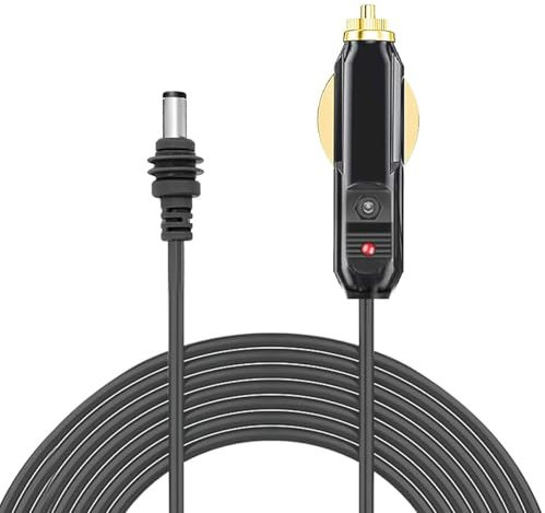 Mini DC Power Cable for Car 10m / 32.8ft, DC Car Satellite Power Cable for Mini, Outdoor DC Male Plug Car Charger Power Supply Cord Replacement for Trucks Ships