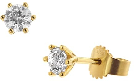 GLIZZ Lab Grown Diamant-Ohrringe 0,5 ct. Gold 333 Brillant Ohrstecker | hochwertiger Ohrschmuck für Damen, wunderschönes Accessoire,