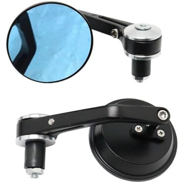Motorrad Lenker Spiegel Motorrad-Lenker-Rückspiegel Für Vespa Sprint Primavera GTV GTS LT S LX LXV 50 125 250 300IE 360° Aluminium