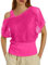 Netzoberteil Damen 80er Jahre Outfit Festival - Sexy Netzshirt Netztop Faschingskostüme Neon Party Outfit 90er Netzo Oberteil Karneval Kostüm Mottoparty One Shoulder Netzhemd Gothic Sommertops