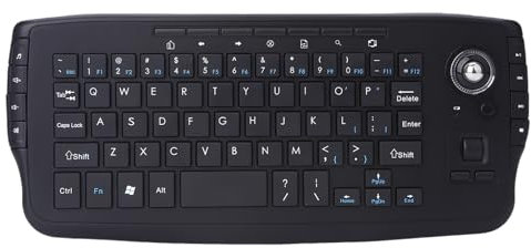 QIIIMSLSS Clavier sans Fil 2 4 Ghz avec Fonction Souris Trackball Rétroéclairé pour Les Salles Conférence Les Centres Multimédias