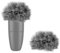 GEEKRIA für Entwickler, pelziger Windschutz für Mikrofone mit 5 mm Durchmesser, Mic DeadCat Windschutz, Windbuster, Fluff Cover Windschutz kompatibel mit Sennheiser MKE (Grau / 2er-Pack)
