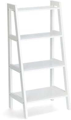 Zeller 18879 Standregal m. 4 Ablagen, MDF, weiß
