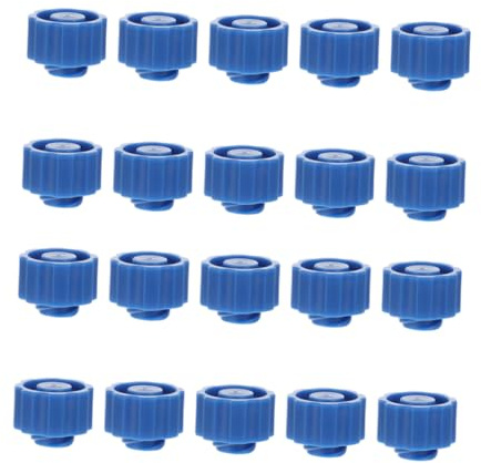 Endkappen 50 Stück aus Kunststoff für Luer Lock Verschlüsse | Blau, für Beschichtungen und Lötpaste, Wiederverwendbar, Industriell und Bastelbereich
