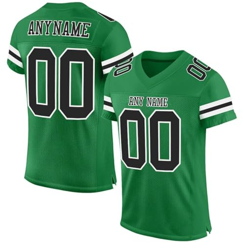 Personalisiert American Football Trikot Herren Sporthemden, Personalisiertes T-Shirt, S-7XL