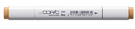 COPIC Classic Marker Typ E - 55, Light Camel, professioneller Layoutmarker, mit einer breiten und einer feinen Spitze