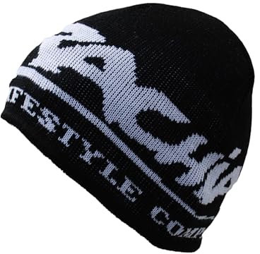 Brachial Herren Beanie Next Schwarz/Weiß - Mütze Strickmütze