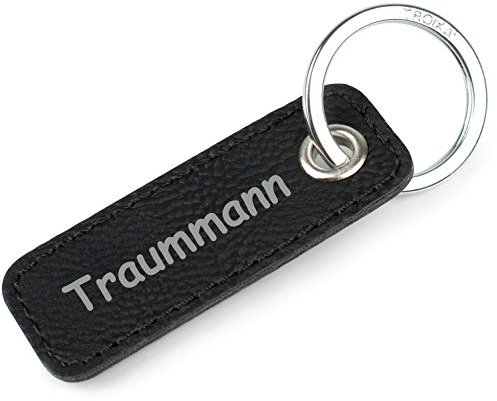 TROIKA Retrotag Traummann | Schlüsselring und Anhänger im Retro Style | hochwertiger und langlebiger Schlüsselanhänger | inkl Original Keyring | in Geschenkverpackung