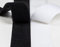 5 m 40 mm Breit Klettband Selbstklebend in Schwarz oder Weis (Schwarz)