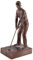 PALLART 7497 Trophäe Sport mit Design D Figur Harz Golf 39 cm, Bronze, Einheitsgröße