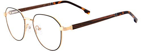 SHINU Anti Blue Light Brille Holz Sonnenbrille mit Federscharnier-ANB902