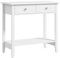 HOMCOM Konsolentisch Flurtisch Beistelltisch mit 2 Schubladen Sideboard Eingang Massivholz 80 x 40 x 75 cm