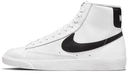 Nike Damen Blazer Mid '77 Next Nature Basketball Shoe, White Black, 38.5 EU