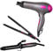 Carmen C81128 Neon Triple Pack Gift Set with DC Hair Dryer, 25 mm Curling Tong, Hair Straightener, Pink and Graphite