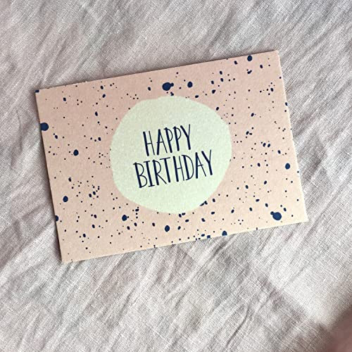 Madam ERLE | Karte No.1 | Happy Birthday | schlichte minimalistische Postkarte Geburtstagskarte