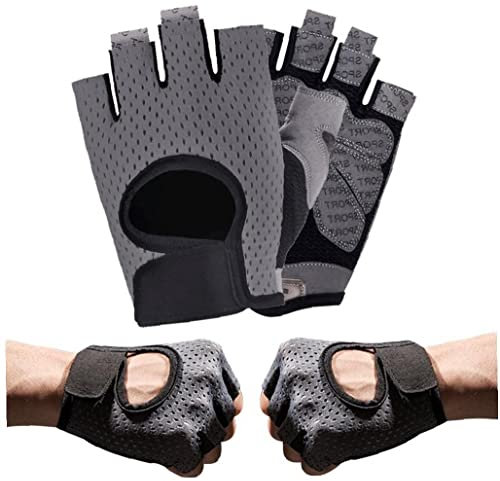ST4U Fitnesshandschuhe 1 Paar Atmungsaktive Trainingshandschuhe Ohne Schlupf Silikon Gepolsterte Palmenschutz Fitnesshandschuhe Für Das Gewichtshebezyklus
