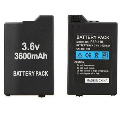 Akku für Sony PSP 2000 2004 3000 3004 kompatibel Slim 3600mAh hohe Kapazität