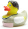 Duckshop I Badeente Zenzi mit Pinker Schürze I Bayerin im Dirndel I Quietscheentchen I L: 7,5 cm I Geschenk für Bayern I Geschenk für Oktoberfest