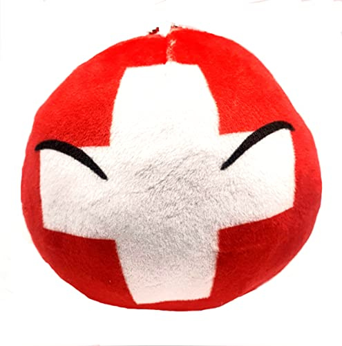10cm Countryballs Country Ball Cute Swiss Switzerland Flag Cuddly Meme Ball Toy Gift