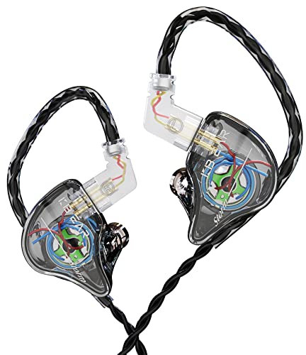 keephifi KBEAR Storm In Ear Monitor Cuffie in ear con filo,10 mm Dynamic Driver Hifi 1DD IEMS, cavo staccabile, In Ear Auricolari per Musicisti, cantanti, chitarristi, batteristi