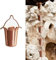 Regenkette Regenketten für Den Garten Dekorativ, Ersatzdachrinne Fallrohr Regenkettengewicht, Kupfer-Regenfänger-Blütenblattdekoration Im Freien, Anbringbar (Color : Style1, Size : 100cm(3.3ft))