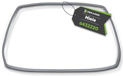 DEKAROX Guarnizione per porta, 480 x 360 mm, 4 ganci, compatibile con Miele Imperial Quelle 6432220 per forno