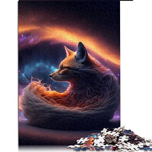 1000 Teile Puzzle Tier Fuchs Puzzle für Kinder Kartonpuzzles Lernspiele für Erwachsene und Kinder (Größe 26x38cm)