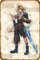 Tidus FFX Poster Vintage Game Blechschild Retro Metall-Blechschild 20,3 x 30,5 cm