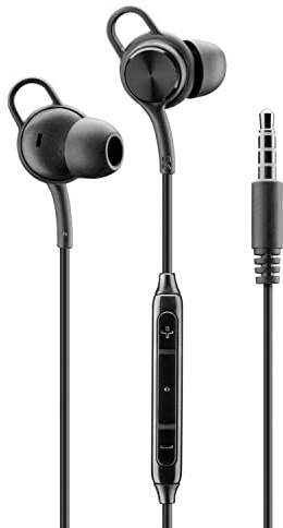 Music Sound Kabelgebundene In-Ear-Kopfhörer - 3,5 mm Klinkenanschluss - Stabil und bequem - Ergonomisch - Schwarz