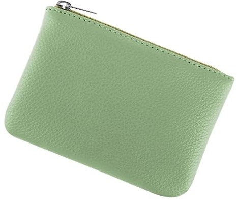 simarro Porte-monnaie portable en cuir végétalien avec motif litchi avec fermeture éclair, mini porte-monnaie pour femme pour cartes de crédit, billets, carte d'identité, clé, casque, rouge à lèvres,
