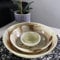 LANDSTER Onyx Marmor Schale Kristallschalle Dekoschale Schmuckschale Ladeschale Kristall Onyx Schüssel obstschale Wohnzimmer kreative Reinigung schale home decor 7cm