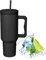 40oz Mug Isotherme avec Poignée, Tasse Isolée de Voyage à Café En Acier Inoxydable, Double Isolée Sous Vide avec Couvercle Et Pailles, Bouteille d'Eau Thermos Pour Café Chaud Et Froid