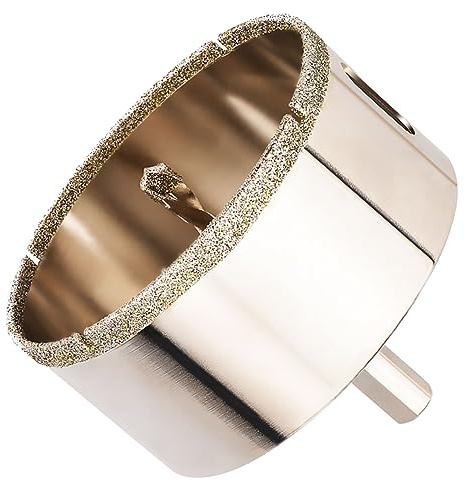 GUOQEE 110mm Diamond Drill Bit, Tile Hole Cutter Glass Hole Saw for Porcelain Tiles Ceramic Marble Granite Quartz Gemstone