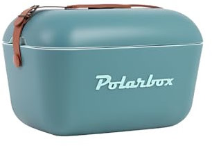 Kühlbox | Passive Kühlbox | Kühltaschen Polar in Retro Vintage Design aus Kunststoff mit polystyrol (Airpop) thermische Isolierung (Classic Blau, 20 L)