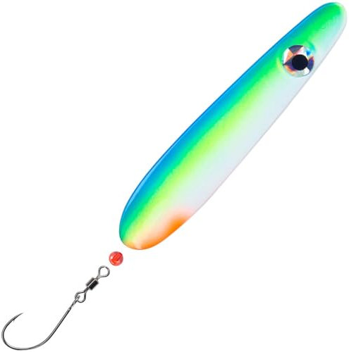 Troutwerk Inline Blinker 22g 7,4cm - Meerforellenblinker, Troutwerk Farbe:blau/gelb-grün/weiß