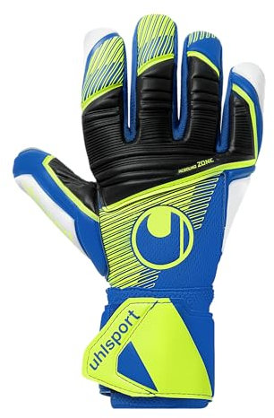 uhlsport Absolutgrip HN Pro Jr., Kinder und Erwachsene Torwarthandschuhe, bleu Marine/Jaune Fluo, 6.5 -