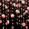 52Ft Hängenden Papier Girlande Glitzer Rosegold,Rund und Stern Papier Deko for Party(4M x 4)